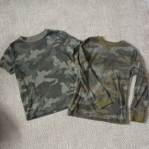 Cat & Jack Kids Camo Set of 2 shirts